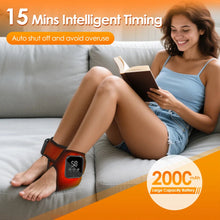 Load image into Gallery viewer, Foot Heat Massager Hot Compresses Vibration Massager Ankle Protection Strap USB Foot and Ankle Joint Hot Compress Protection
