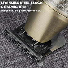 Load image into Gallery viewer, 8500 RPM Professional Hair Clipper Electric Shaver Hair Trimmer Kit for Men Rechargeable Cordless Haircut Machine
