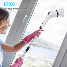 Load image into Gallery viewer, 9 in 1 Electric Cleaning Brush LCD Digital Display Multi-Purpose Retractable Cleaning Brush for Kitchen Bathroom Windows
