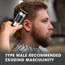 Load image into Gallery viewer, Professional Men's Hair Clipper Retro Oil Head Hair Cutting Gallery Carving Pusher USB Hairdresser for Men Barber
