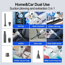Load image into Gallery viewer, 135000PA Car Vacuum Cleaner Strong Suction Wireless Portable Handheld Cleaning Machine Mini Air Duster Car Accessories
