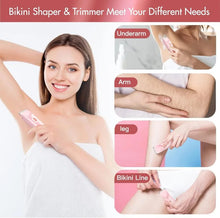 Load image into Gallery viewer, Electric Bikini Trimmer for Women - 2 in 1 Electric Lady Clipper Pubic Hair Groomer Painless Hair Removal Razor Body Shaver

