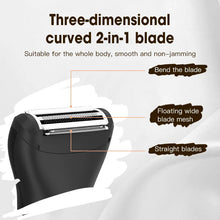 Load image into Gallery viewer, Women's Electric Digital Display Hair Shaver Temples Lip Hair Shaver Body Wash Shaver Private Hair Remover

