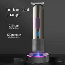 Load image into Gallery viewer, Hair Clipper with Charging Base Hair Trimmer for Barber Shaving Machine Cutting Beard Electric Shaver Razor
