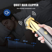 Load image into Gallery viewer, Professional Hair Clipper Wireless Rechargeable Hair Trimmer for Beard Mustache Body Under Arms Precision Hair Cutting Machine
