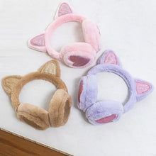 Load image into Gallery viewer, Cute Glitter Cat Ear Earmuff Soft Plush Warmer Winter Warm for Women Men Fashion Solid Earflap Outdoor Cold Protection Ear Cover
