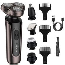 Load image into Gallery viewer, Men's 5-in-1 Multi-functional Electric Shaver Home Hair Clipper Set Washable Nose Hair Cleaner
