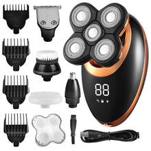 Load image into Gallery viewer, 3In1 Professional Electric Shaver USB Rechargeable Washable Men's Five Floating Heads Razors Hair Clipper Nose Ear Hair Trimmer
