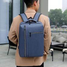 Load image into Gallery viewer, Men's Backpack With USB Charging Bag Waterproof Oxford Cloth Rucksack Male Business Travel Bagpack Reflective Strip Design
