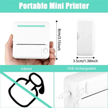 Load image into Gallery viewer, MINI Print Portable Thermal Printer Photo Pocket Thermal Label Printer 58mm Printing Wireless Bluetooth Android IOS
