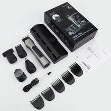Load image into Gallery viewer, Electric Hair Trimmer IPX6 Waterproof Mustache Body Face Grooming Kit 8000rpm 5 in 1 Kit Beard Trimmer for Men
