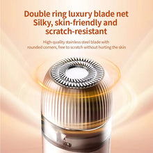 Load image into Gallery viewer, Double Head Electric Shaver Portable Body Epilator 2 in 1 Lady Electric Shaver for Hair Removal Wet and Dry Use
