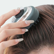 Load image into Gallery viewer, Electric Scalp Massager Portable Compact Relaxation Essential Oil Hair Fluid Comb Head Massager Scalp Applicator Comb for Travel
