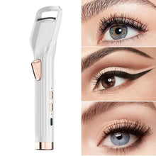 Load image into Gallery viewer, Portable electric Hair dryer Rechargeable Natural Arc Heated Eyelash Curler long-lasting shaping eyelash clip Makeup Tools
