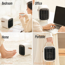 Load image into Gallery viewer, Home Electric Space Heater 800W Portable Silent Warmer Fan PTC Ceramic Heating With Safety Power-Off for Office Desk

