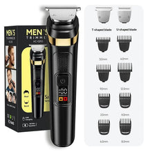 Load image into Gallery viewer, Professional 2 in 1 Hair Beard Trimmer for Men Electric Hair Cutting Machine with LCD Display Rechargeable Hair Clipper
