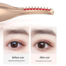 Load image into Gallery viewer, Eyelash Curler Usb Rechargeable Electric Eyelash Curler Eyebrow Trimmer Quick Heating 2-in-1 Multifunctional Portable Eye Lashes
