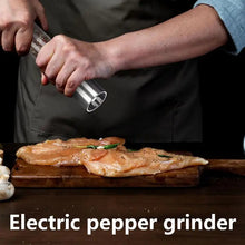 Load image into Gallery viewer, Electric Salt Pepper Grinder Refillable Adjustable Coarseness Pepper Mill Automatic LED Light Easy Working kitchen Accessories
