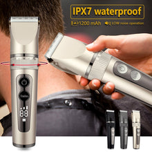 Load image into Gallery viewer, Professional Hair Clipper For Men Rechargeable Electric Razor Hair Trimmer Hair Cutting Machine Beard Trimmer Fast Charging
