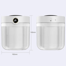 Load image into Gallery viewer, 2000ML Large Capacity Double Spray Humidifier Atomizer USB Home Mute Bedroom Office Desk Night Light Digital Display Humidifier
