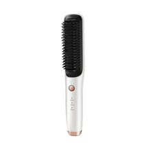Load image into Gallery viewer, Wireless Hair Straightening Brush USB Charging Hot Comb Iron 3 Temperature Settings Electric Anti-ironing Comb
