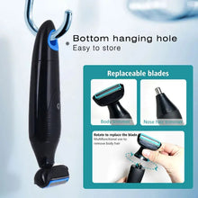 Load image into Gallery viewer, Intimate Pubic Haircut Shaver Lady Sensitive Areas Razor Bikini  Trimmer for Groin Mens Balls Shaving Machine Nose Hair Trimming
