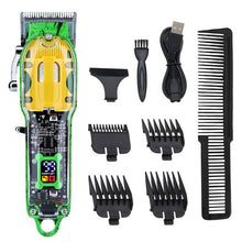 Load image into Gallery viewer, T Hair Trimmer Electric Clipper Cutter Man Shaver Beard Barber Professional Hair Trimer Cutting USB Charging Machine Set for Men
