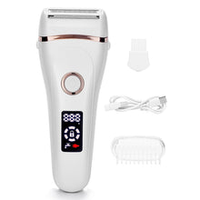 Load image into Gallery viewer, Electric Razors for Women Ladies Electric Shaver for Legs and Underarms Cordless Rechargeable Body Hair Remover with LED Display
