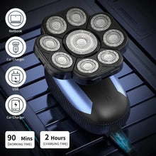 Load image into Gallery viewer, Head Shavers for Bald Men 9D Electric Rotary Shaver Multifunctional Mens Bald Head Shaver Cordless Electric Razor for Men
