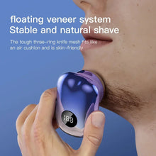 Load image into Gallery viewer, Mini Electric Travel Shaver for Men Pocket Size Washable Rechargeable Portable Painless Cordless Trimmer Knives Face Beard Razor
