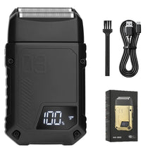 Load image into Gallery viewer, Reciprocating double leaf net shaver electric shaver  full body waterproof  household whitening device  beard knife
