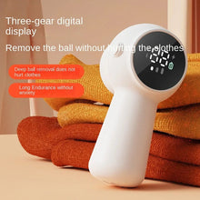 Load image into Gallery viewer, Digital Display Hairball Trimmer Portable Three-speed Adjustable Charging Ball Knife Head Scraper Suction Sticky Hair Remover
