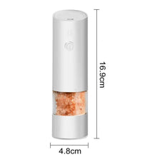 Load image into Gallery viewer, Usb Rechargeable Pepper Grinder Usb Rechargeable Electric Salt Pepper Grinder with Adjustable Ceramic Core Visible for Kitchen
