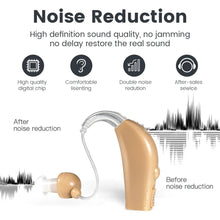 Load image into Gallery viewer, Portable Rechargeable Hearing Aid Sound Amplifier Magnetic Charging Elderly Ear Hearing Aid for the Deaf Hearing Impaired
