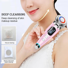 Load image into Gallery viewer, Facial Cleanser Face Lift Device Microcurrent Skin Rejuvenation Facial Massager Light Anti Aging Wrinkle Skin Care Tools
