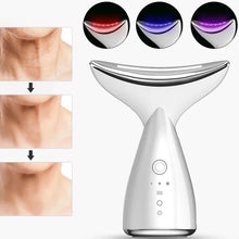 Load image into Gallery viewer, EMS Electric Neck Massager Microcurrent LED Photon Face Firming Rejuvenation Anti Wrinkle Thinng Double Chin Skin Care Device
