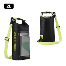 Load image into Gallery viewer, 2L Swimming Dry Bag Touch Screen Outdoor Waterproof Shoulder Kayak Trekking Beach Drifting PVC Pack Rafting Surfing Boating Bag
