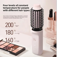Load image into Gallery viewer, 2-In-1 Smart Wireless Electric Comb For Straightening And Curling Hair, Large Capacity, Salon-Quality Accessory
