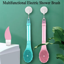 Load image into Gallery viewer, Electric Shower Brush Multifunction Long Handled Body Exfoliation Waterproof Anti-slip Automatic Bath Cleaning Massage Brush
