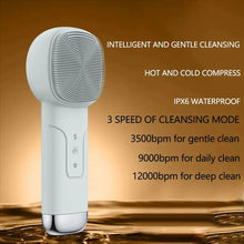Load image into Gallery viewer, 6-In-1 Facial Cleansing Brush With Thermal Function Skin Cooling Massager Silicond Facial Cleansing Device
