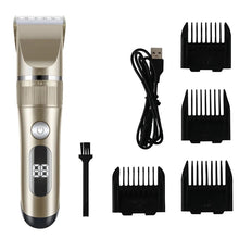Load image into Gallery viewer, Professional Cat Dog Hair Clipper All Metal Rechargeable Pet Trimmer Cat Shaver Cutting Machine Puppy Grooming Haircut Low Noice
