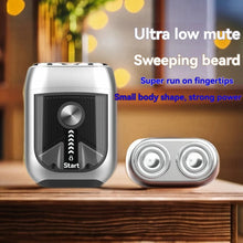 Load image into Gallery viewer, Electric Shaver Rechargeable Aluminum Alloy Magnetic Double Head Shaver IPX7 Waterproof Portable Men Beard Trimmer
