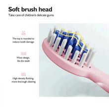Load image into Gallery viewer, Kids Sonic Electric Toothbrush Colorful Cartoon For Kids Ultrasonic Soft Fur Automatic Waterproof With Replacement Heads
