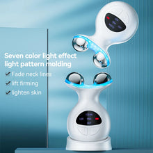 Load image into Gallery viewer, Ems Facial and Neck 7-Color Light Massager Home Lifting and Firming Beauty Vibration Massage Care Tool Portable USB Charging
