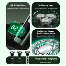 Load image into Gallery viewer, Electric Shavers for Men Portable Power Display 3D Floating Blade Full Body Washable Gifts USB Rechargeable Shaver
