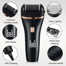 Load image into Gallery viewer, Electric Foot File Grinder Dead Dry Skin Callus Remover Washable Feet Pedicure Tool Foot Care Tools for Hard Cracked Clean

