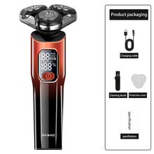 Load image into Gallery viewer, New Hair Trimmer Men's Electric Shaver Set 4D 3 Head Waterproof Razor Beard Trimmer Intelligent Display Men's Razor
