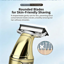Load image into Gallery viewer, 3-in-1 Men's Shaver Waterproof Set Multi functional Shaver Body Hair Trimmer Metal Machine Nose Hair Trimmer
