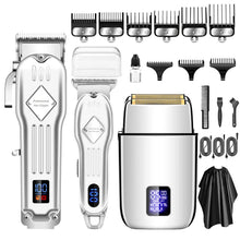 Load image into Gallery viewer, 3 in 1 Professional Hair Clipper Electric Shaver for Barber Men's Hair Trimmer Electric Shaver Hair Cutting Machine
