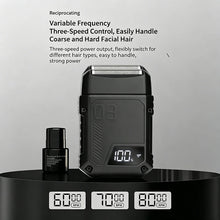 Load image into Gallery viewer, Reciprocating double leaf net shaver electric shaver  full body waterproof  household whitening device  beard knife
